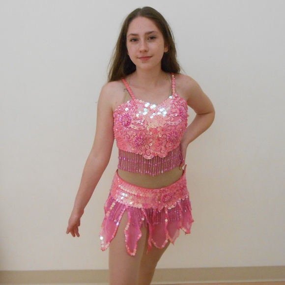 two piece dance costume